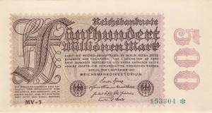 500 Millionen Mark 1923 ro.109d MV